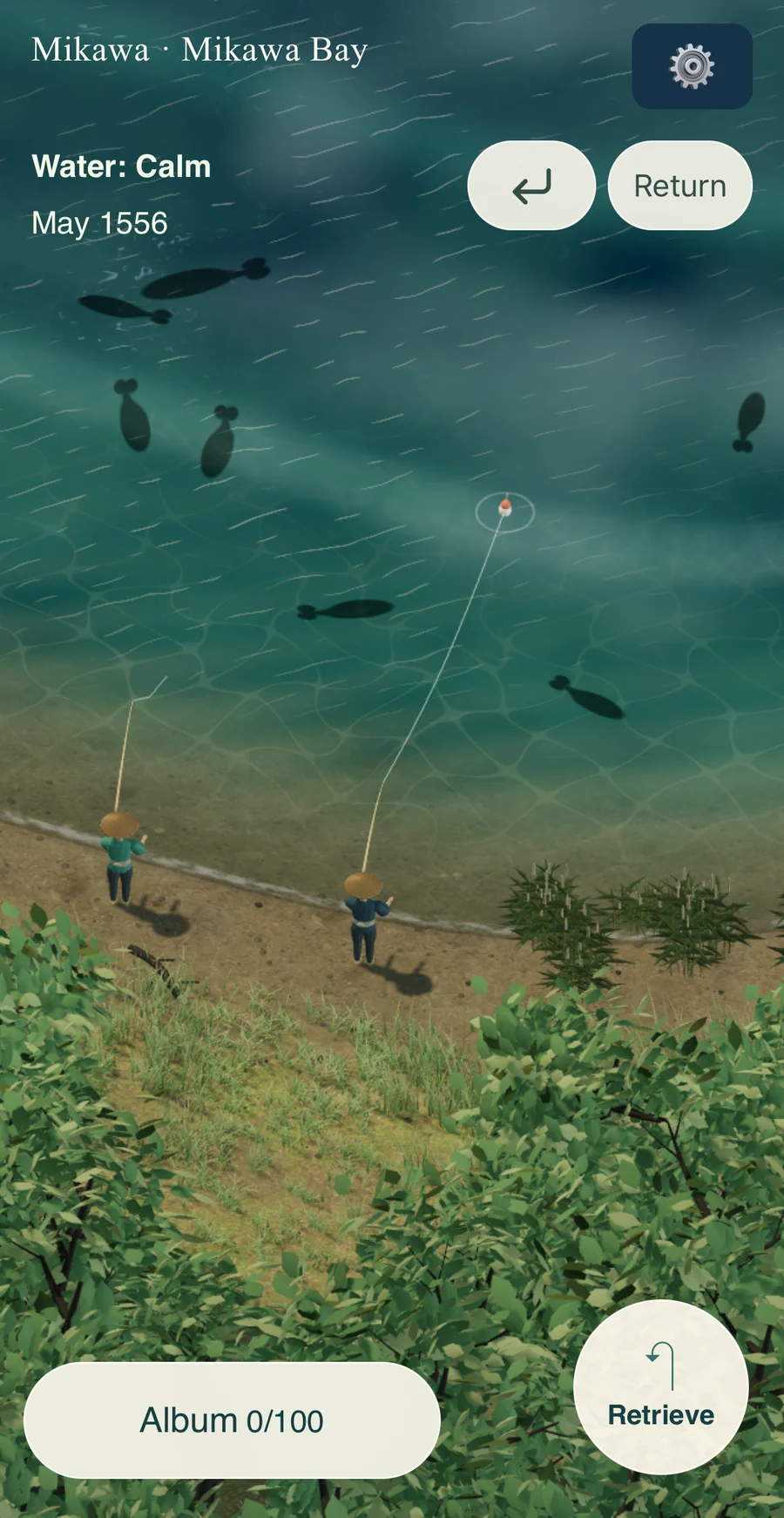 Fishing alongside a daimyo at Mikawa Bay