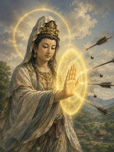 Kannon’s Protection card artwork from the game