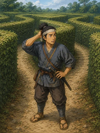 Maze card artwork from the game